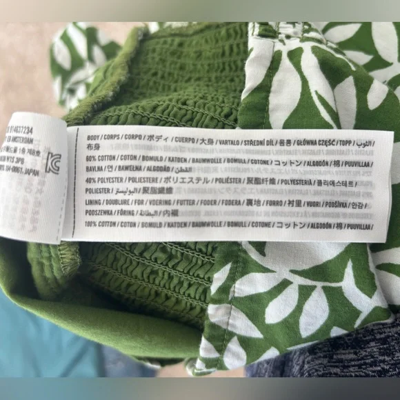 Abercrombie & Fitch Green Leaf Poplin - Picture 7 of 7